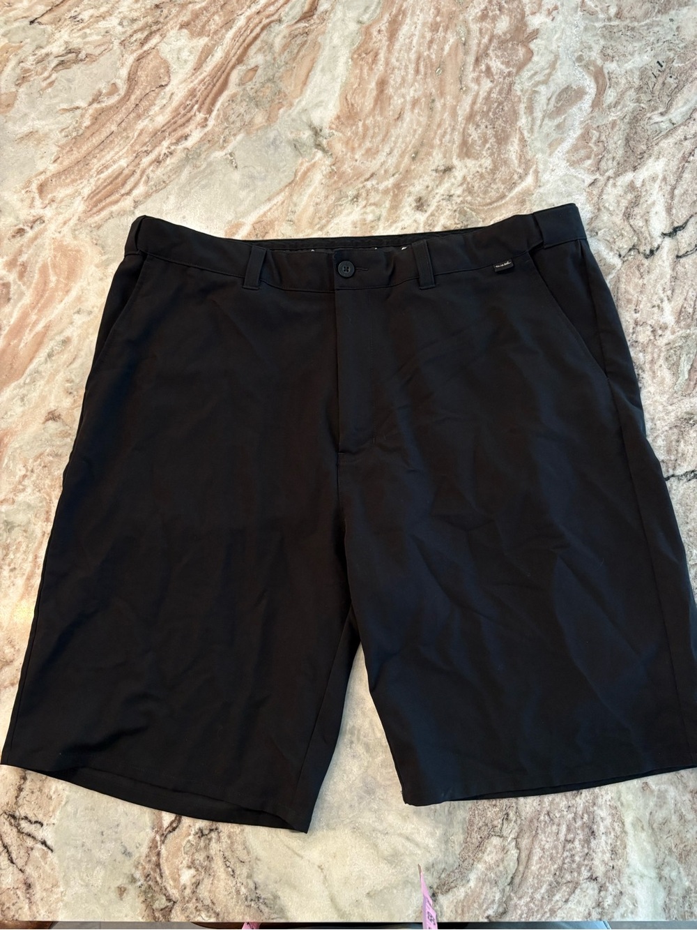 Travis Matthew Mens Golf Shorts Pants Black Size 40 Adjustable 11" Inseam